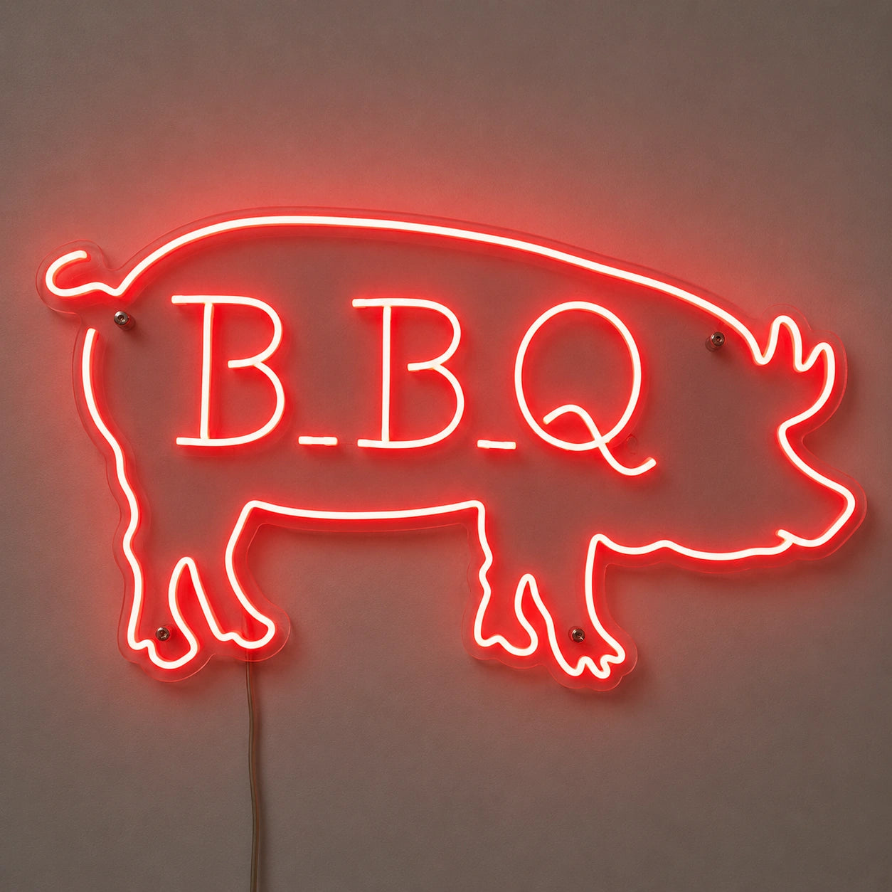 BBQ Pig Silhouette Neon Sign LED Neon Sign main product image