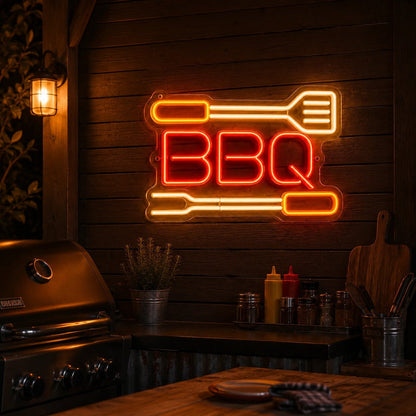 BBQ Spatula And Fork LED Neon Sign - Shineneon
