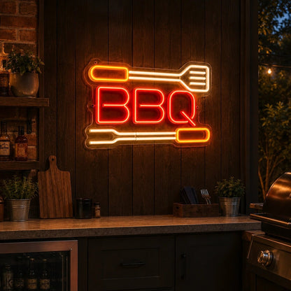 BBQ Spatula And Fork LED Neon Sign - Shineneon
