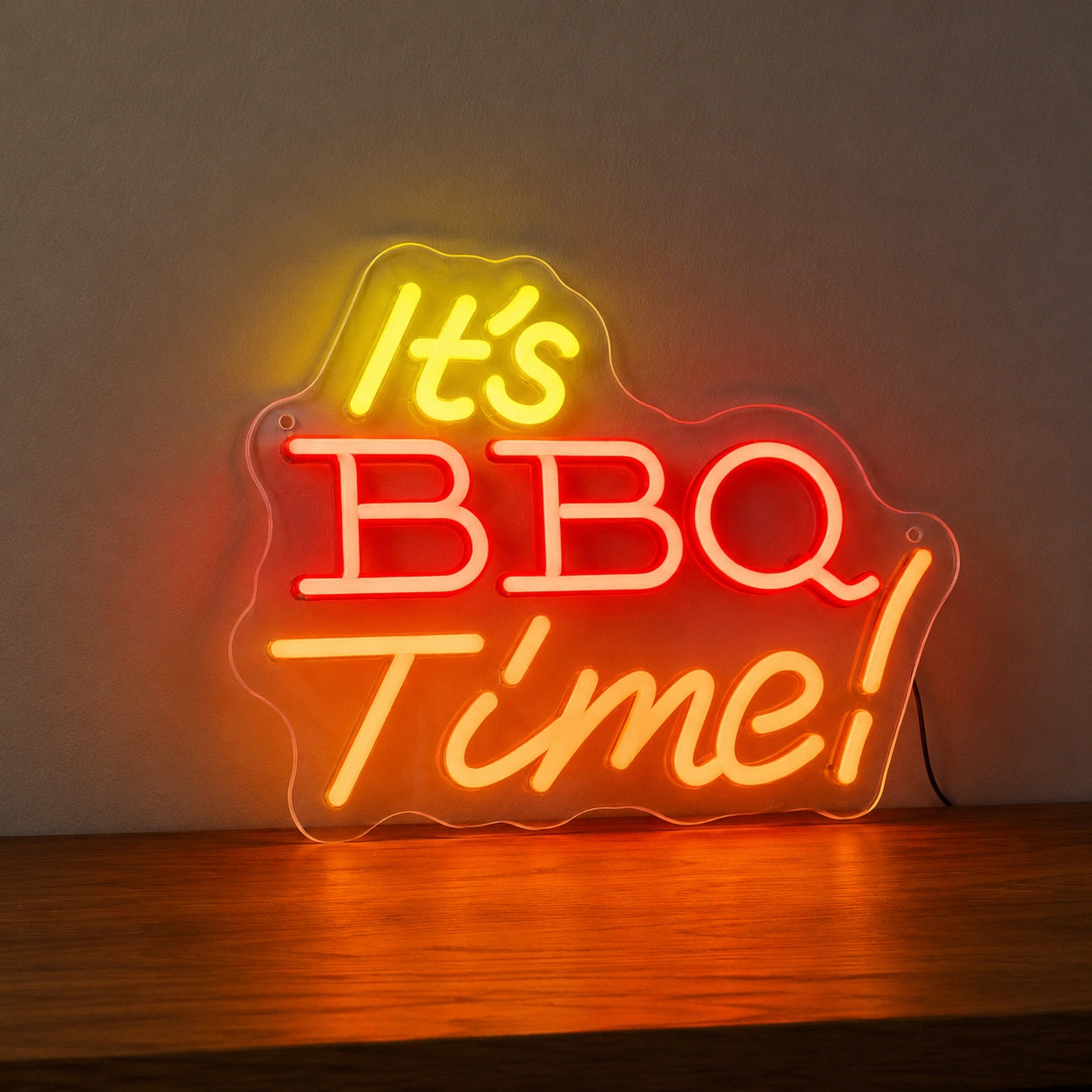 BBQ Time Neon Sign Wall Art LED Neon Sign main product image