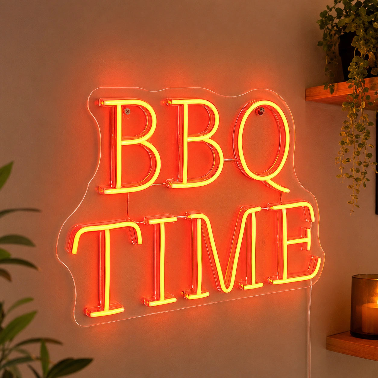 BBQ Time Wall Neon Sign LED Neon Sign high-converting product image