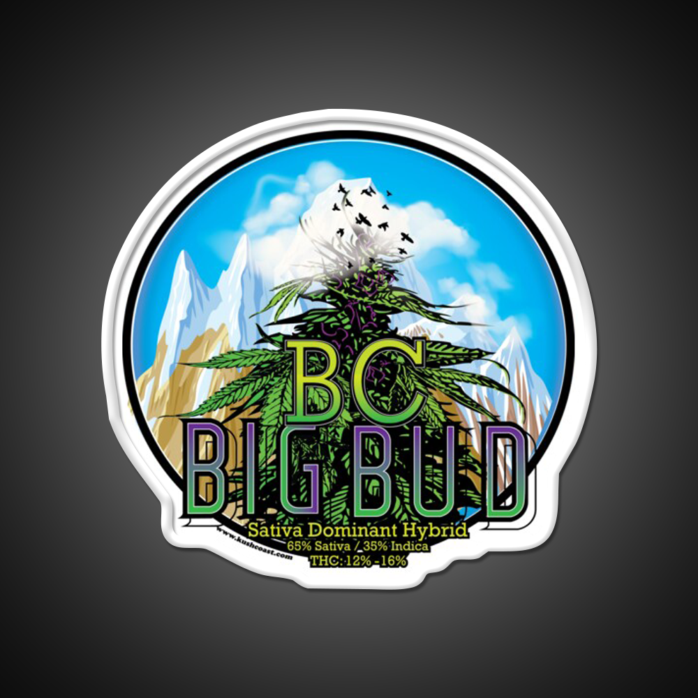 Bc Big Bud Strain Art Hemp Inspired Green Leaf Led Neon Sign Rgb Color - LED neon sign view 11