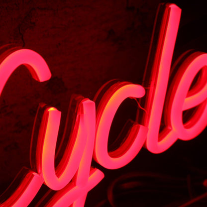 Bcc Blake Custom Cycle Orange Led Neon Sign - Shineneon