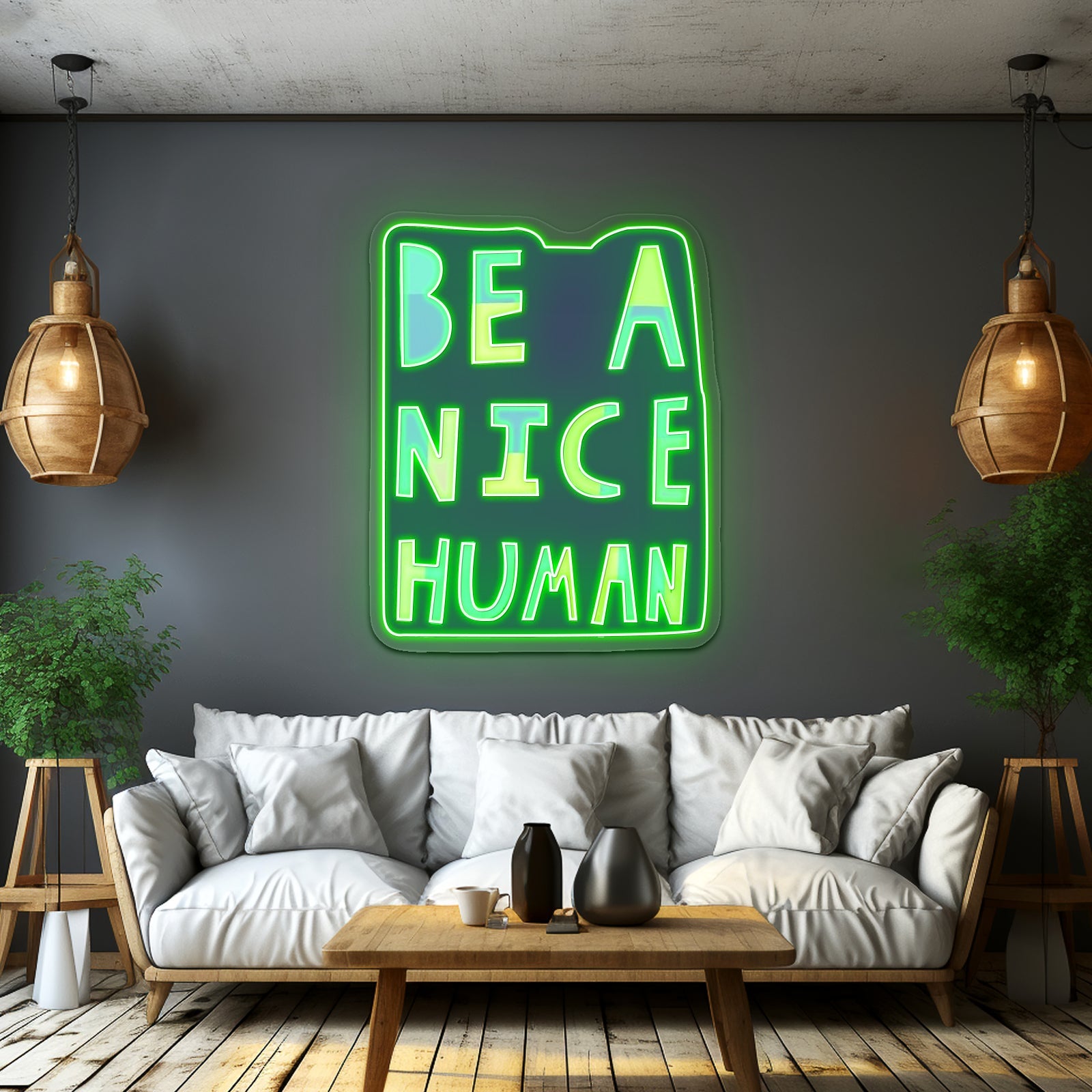 Be A Nice Human Led Neon Sign - Shineneon