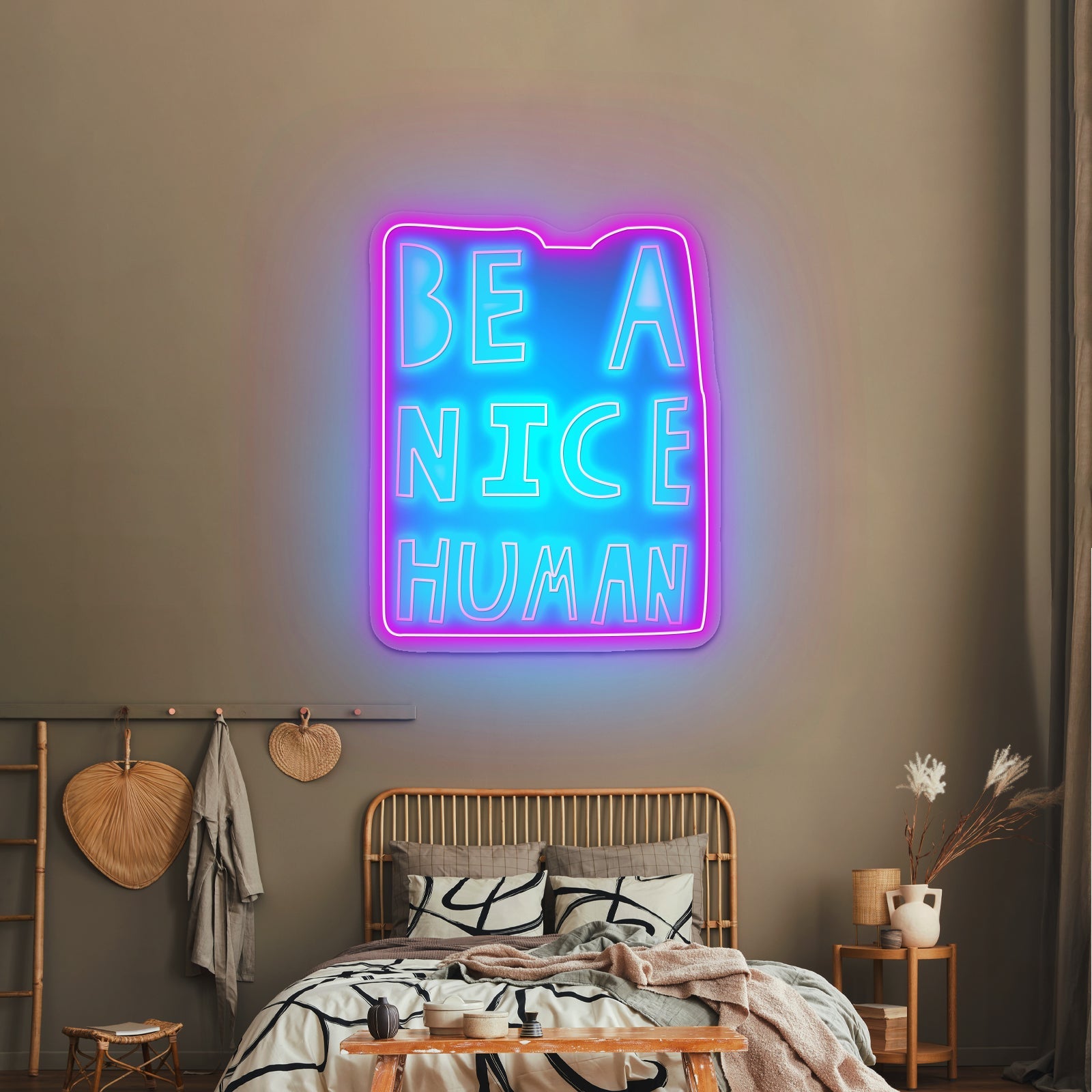 Be A Nice Human Led Neon Sign - Shineneon