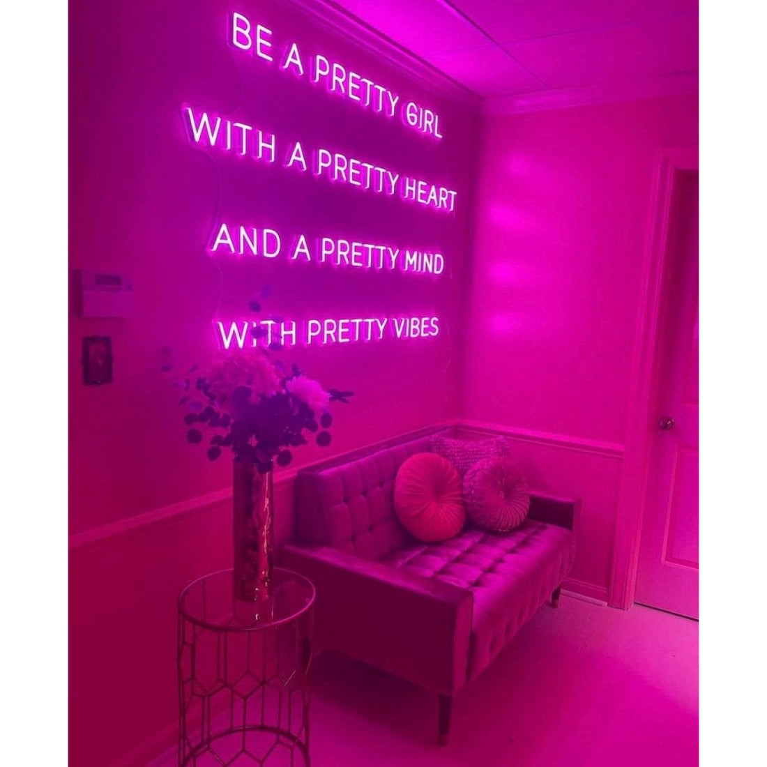 Be A Pretty Girl Led Sign Business Neon Sign