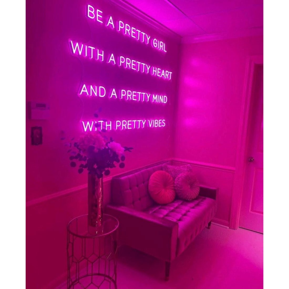 Be A Pretty Girl Led Sign Business Neon Sign - Shineneon