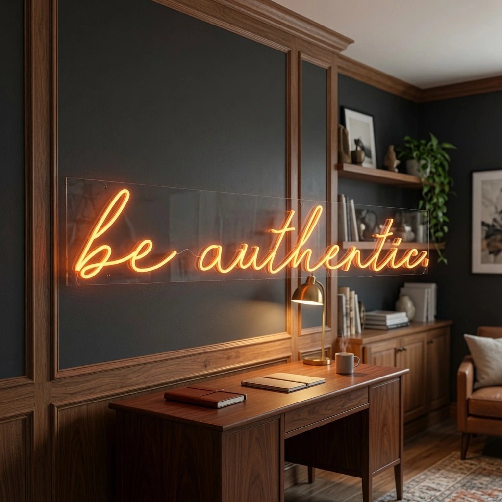 Be Authentic Hangs LED Neon Sign - Shineneon