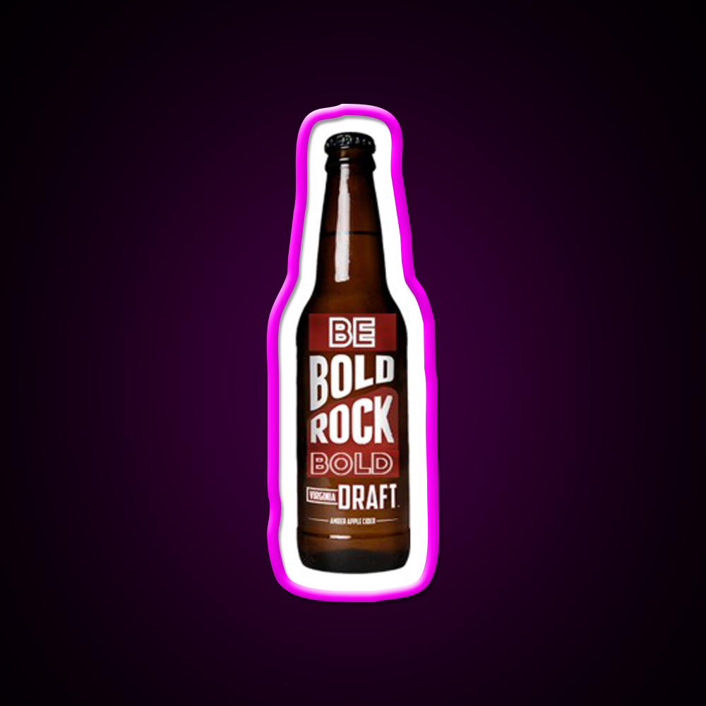 Be Bold Rock Bold Beer Bar Decor Led Neon Sign Rgb Color - LED neon sign close-up detail
