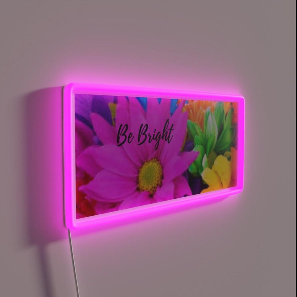 Be Bright Rgb Led Neon Sign - LED neon sign close-up detail