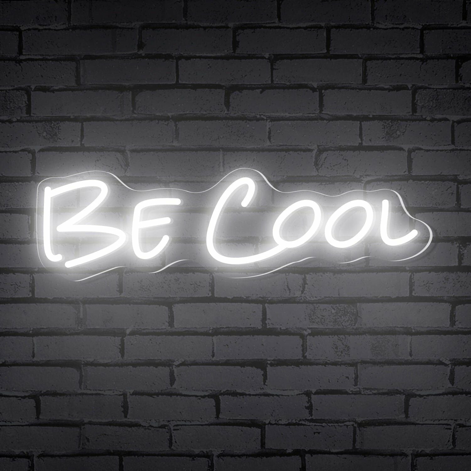 Be Cool Words Led Neon Sign Ambiance And Bar Vibes - Shineneon