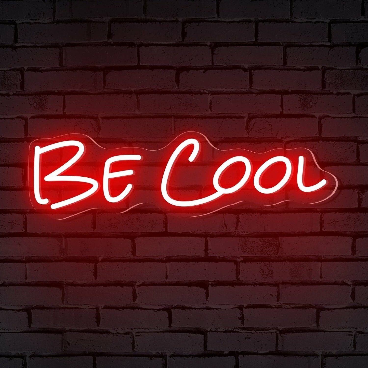 Be Cool Words Led Neon Sign Ambiance And Bar Vibes - Shineneon