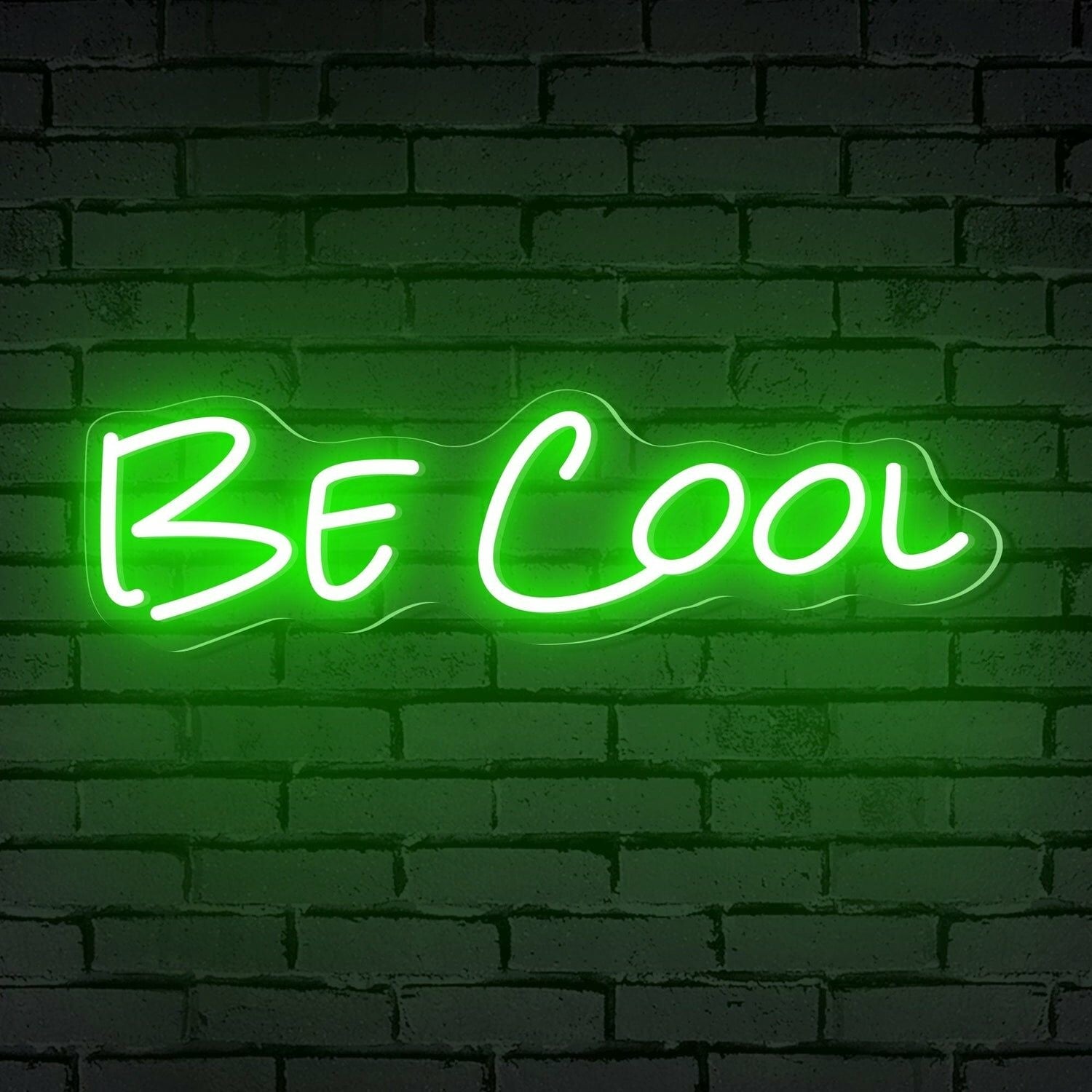 Be Cool Words Led Neon Sign Ambiance And Bar Vibes - Shineneon