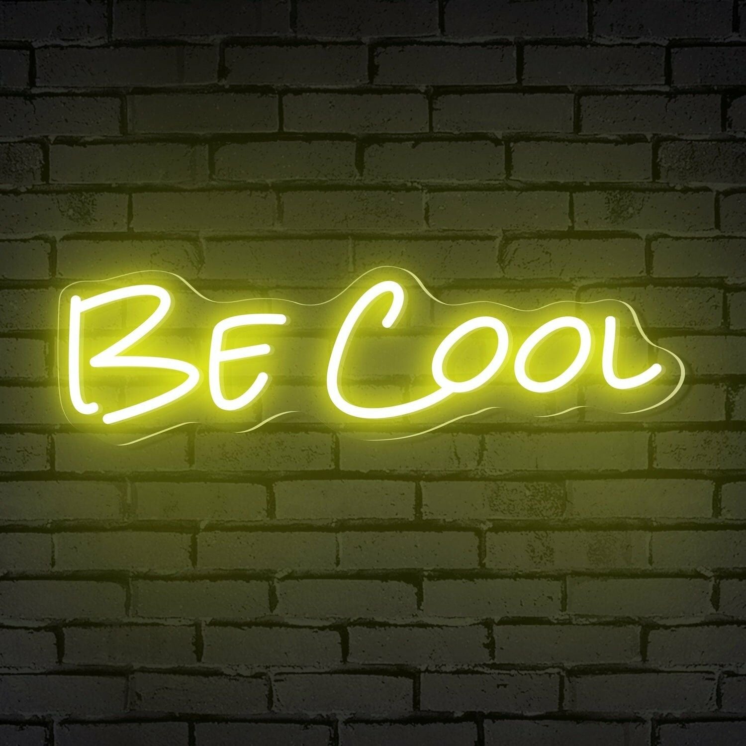 Be Cool Words Led Neon Sign Ambiance And Bar Vibes - Shineneon