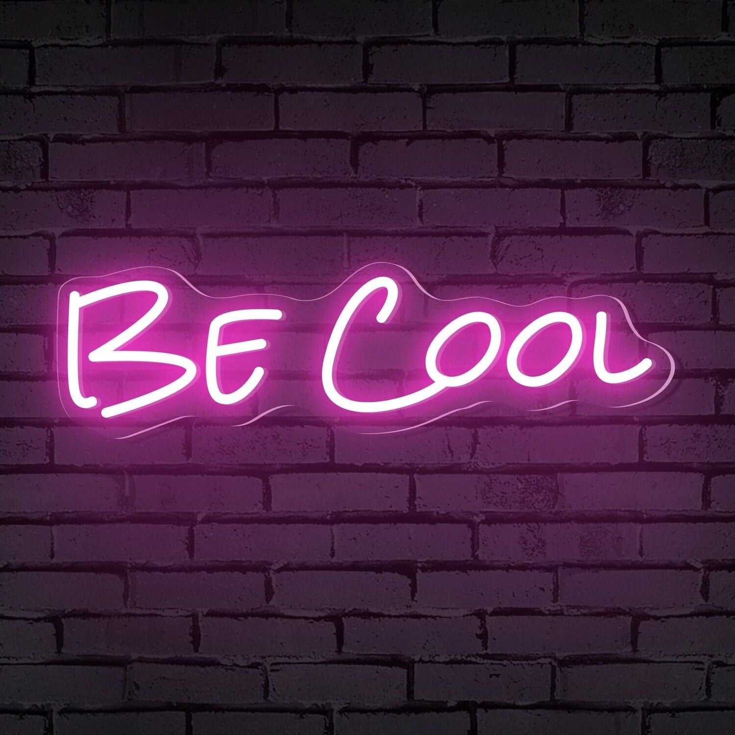 Be Cool Words Led Neon Sign Ambiance And Bar Vibes - Shineneon