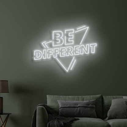 Be Different Neon Encouragement To Embrace Individuality | Shineneon