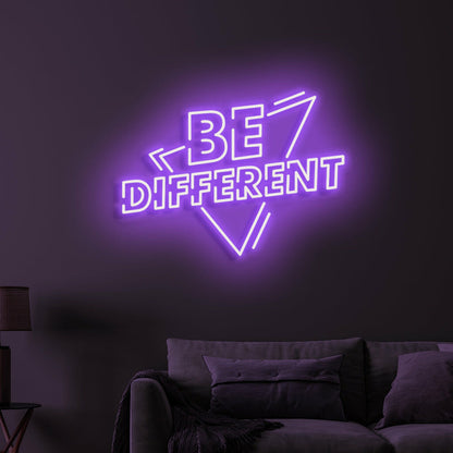 Be Different Neon Encouragement To Embrace Individuality | Shineneon