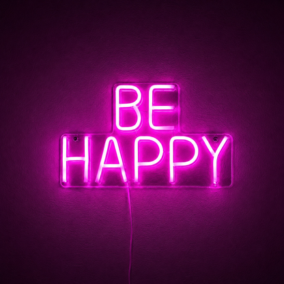 Be Happy Bedroom LED Neon Sign - 02 High-Converting Product Image