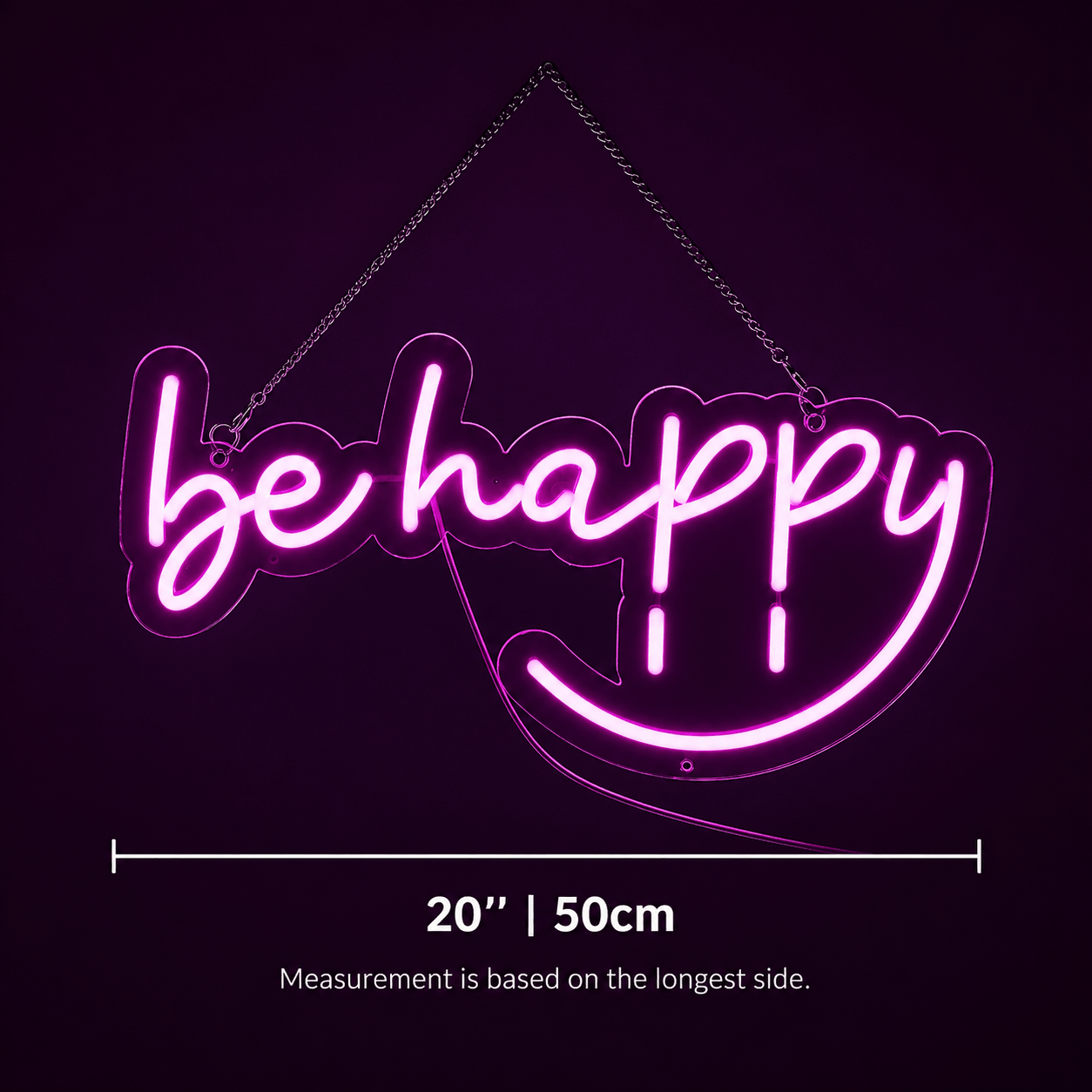 Be Happy LED Neon Sign Wall Decor - Shineneon