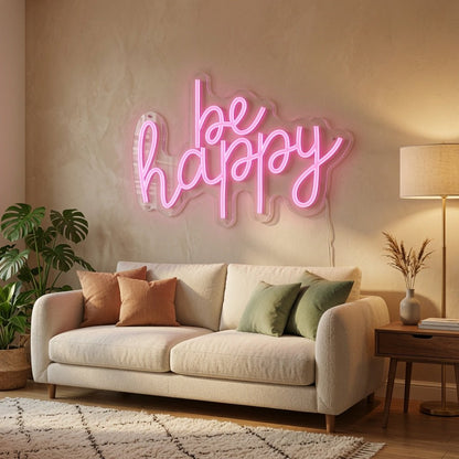 Be Happy LED Neon Sign Wall Neon Sign - Shineneon