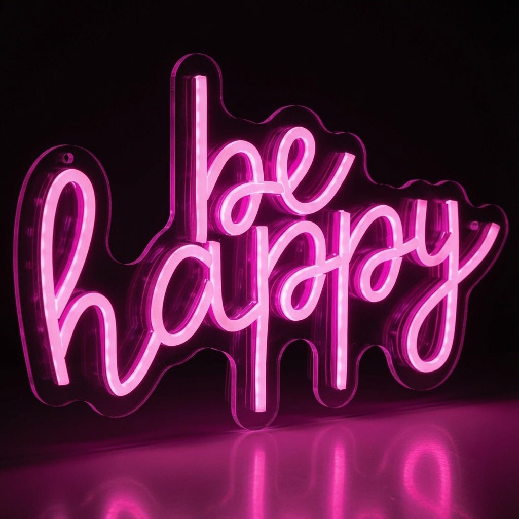 Be Happy LED Neon Sign Wall Neon Sign - Shineneon