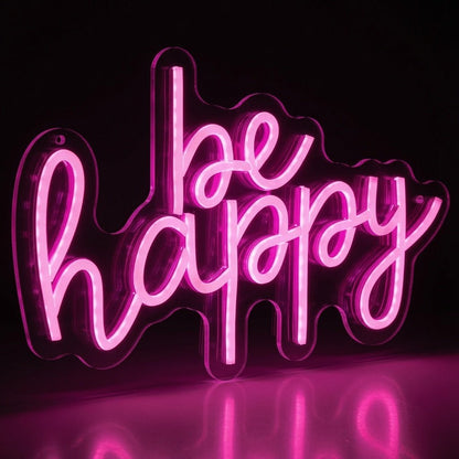 Be Happy LED Neon Sign Wall Neon Sign - Shineneon