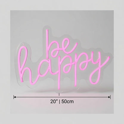 Be Happy LED Neon Sign Wall Neon Sign - Shineneon