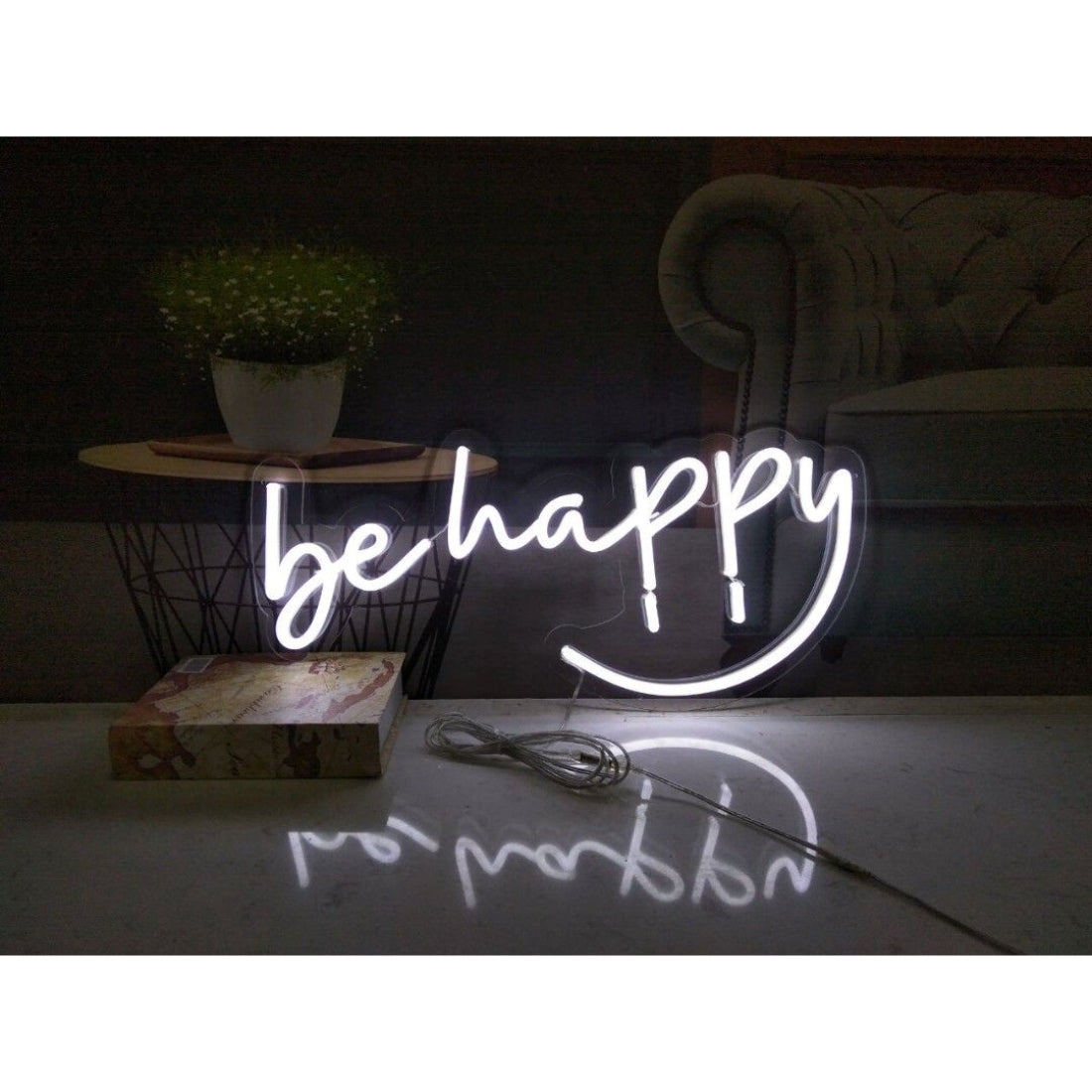 Be Happy Led Sign Business Neon Sign