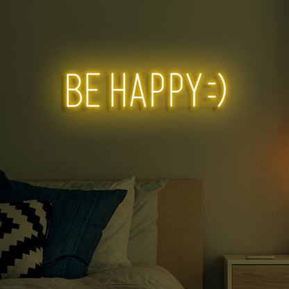 Be Happy Neon Beacon Of Joy | Shineneon