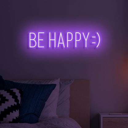 Be Happy Neon Beacon Of Joy | Shineneon