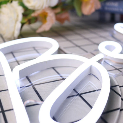 Be Happy White Led Neon Sign - Shineneon