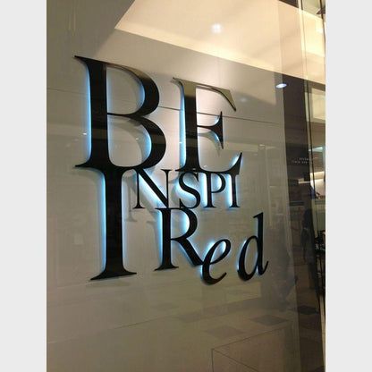 Be Inspired 3D Backlit Channel Letters Led Light Sign - Shineneon