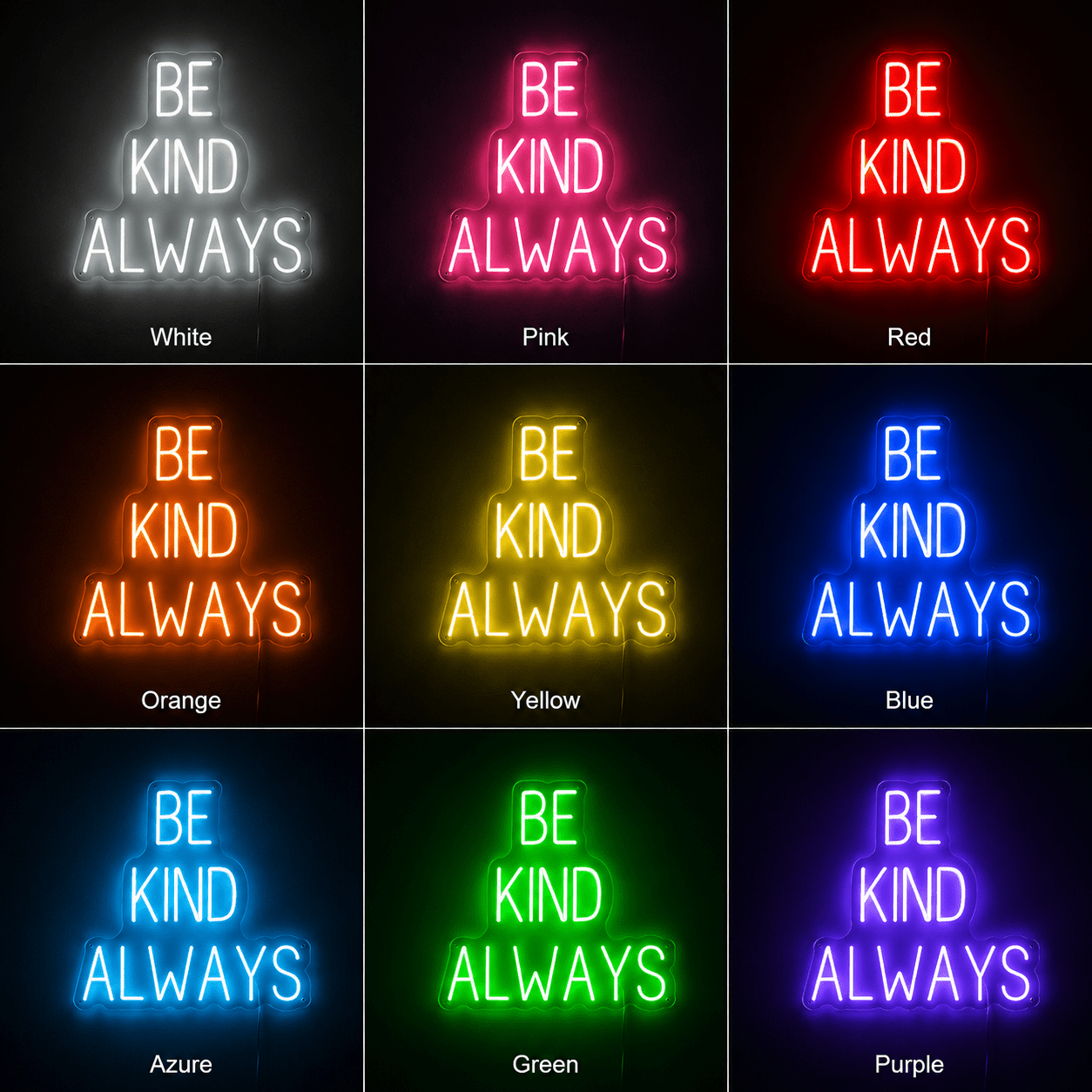 Be Kind Always LED Neon Sign Wall Decor - Shineneon