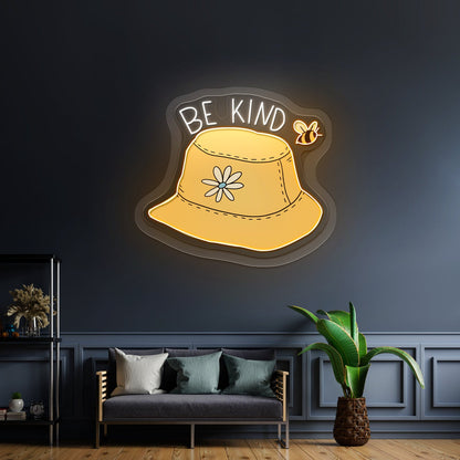 Be Kind Bucket Hat Clear Neon Signs For Business - Shineneon