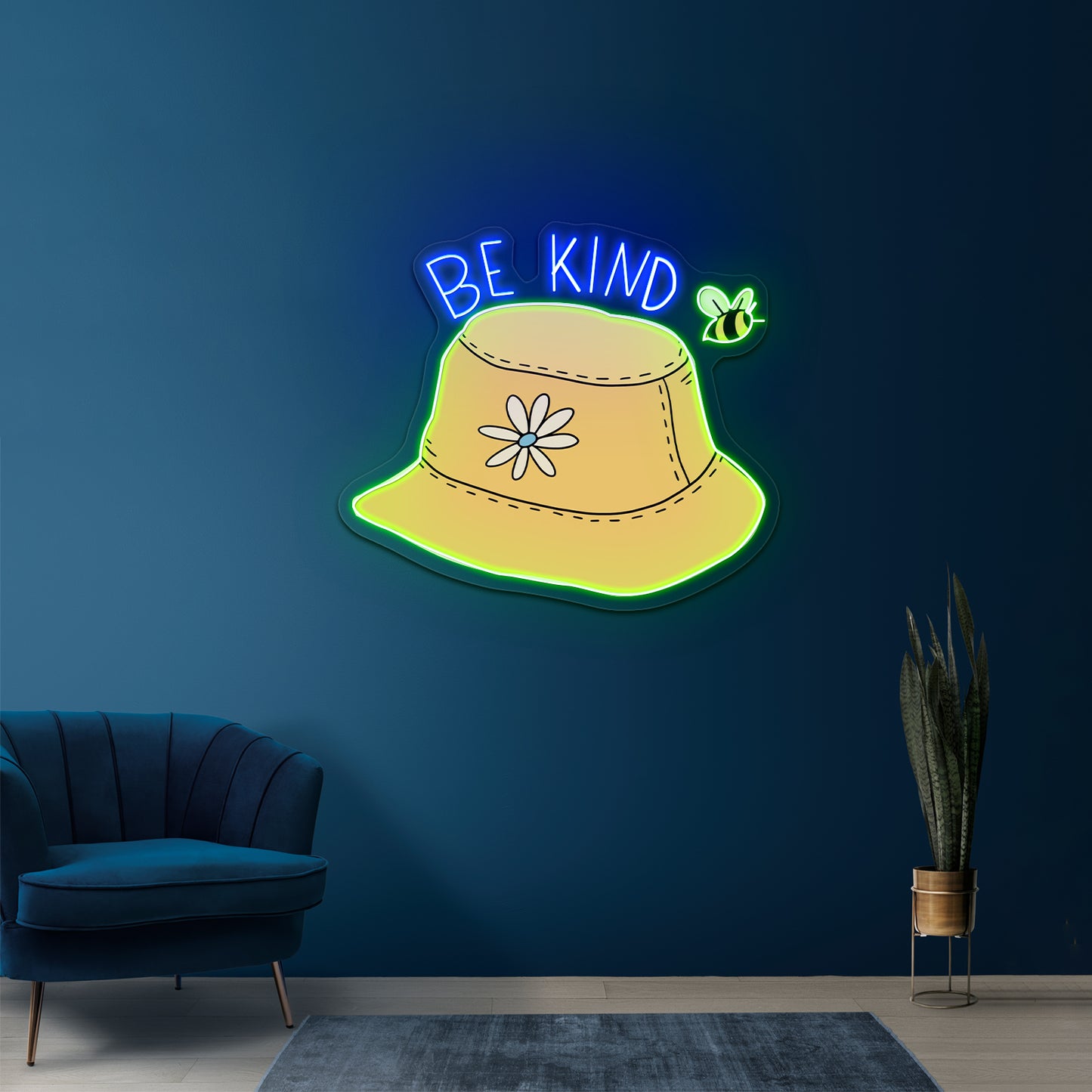 Be Kind Bucket Hat Clear Neon Signs For Business