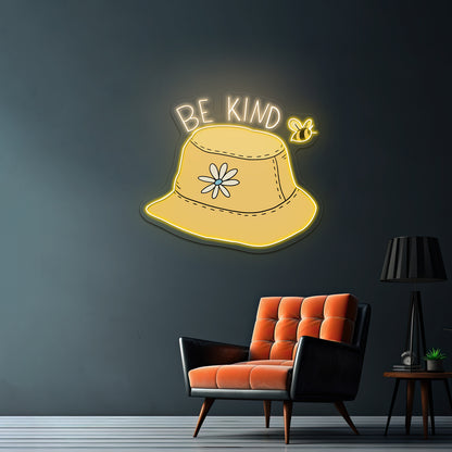 Be Kind Bucket Hat Clear Neon Signs For Business