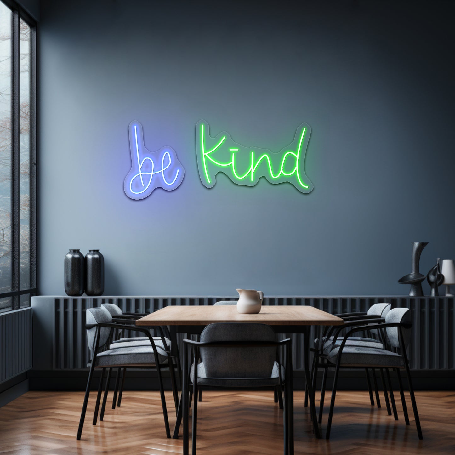 Be Kind Calligraphy Neon Signs Wall Decor