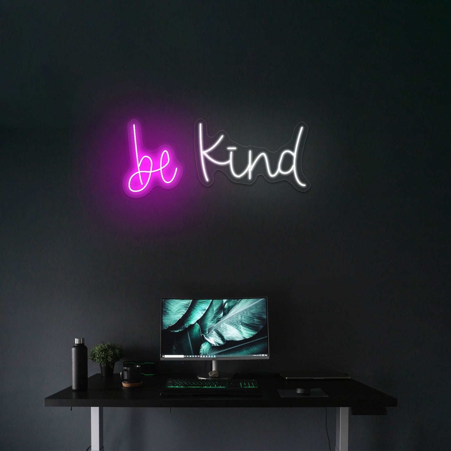 Be Kind Calligraphy Neon Signs Wall Decor