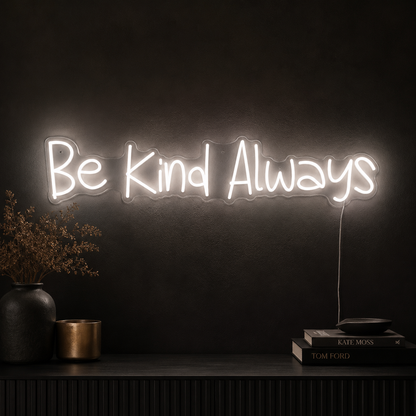 Be Kind Cursive LED Neon Sign - 02 High-Converting Product Image