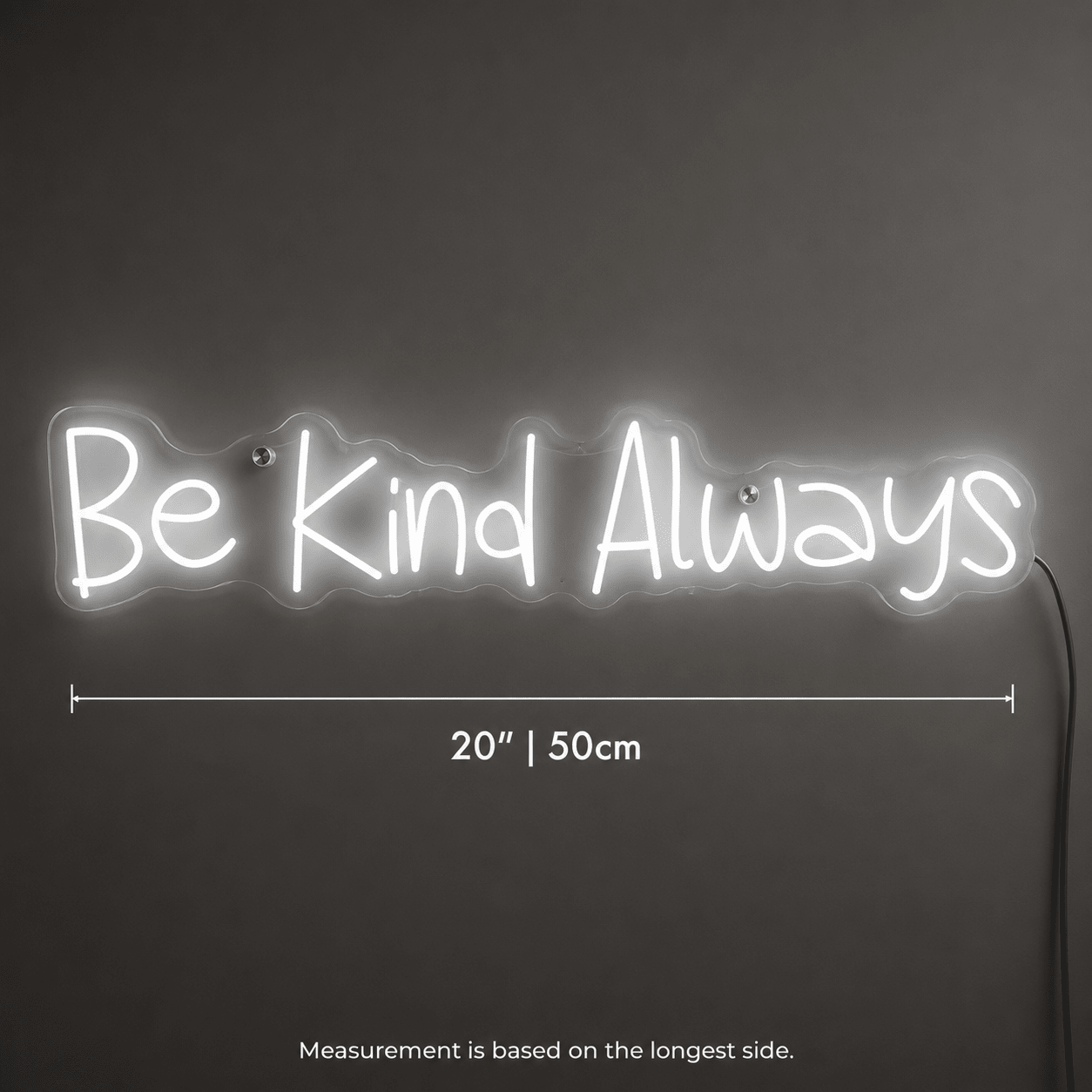 Be Kind Cursive LED Neon Sign - Shineneon