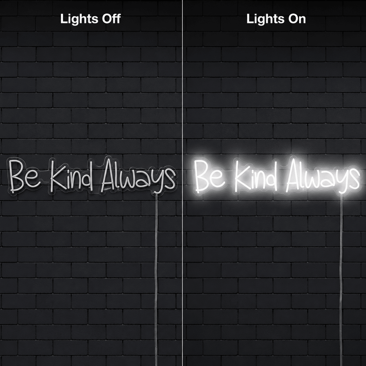 Be Kind Cursive LED Neon Sign - Shineneon