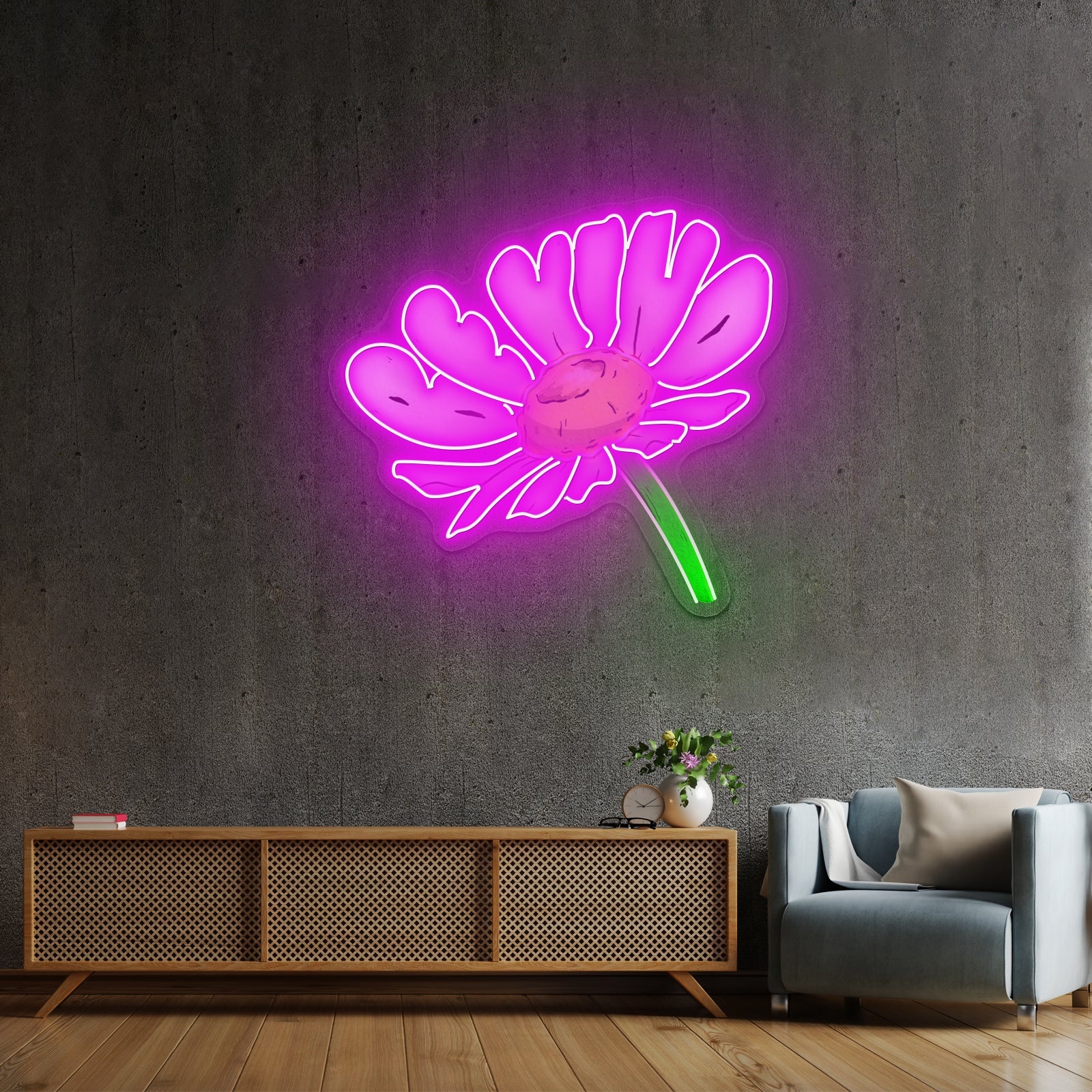 Be Kind Daisy Neon Signs For Home Decor - Shineneon
