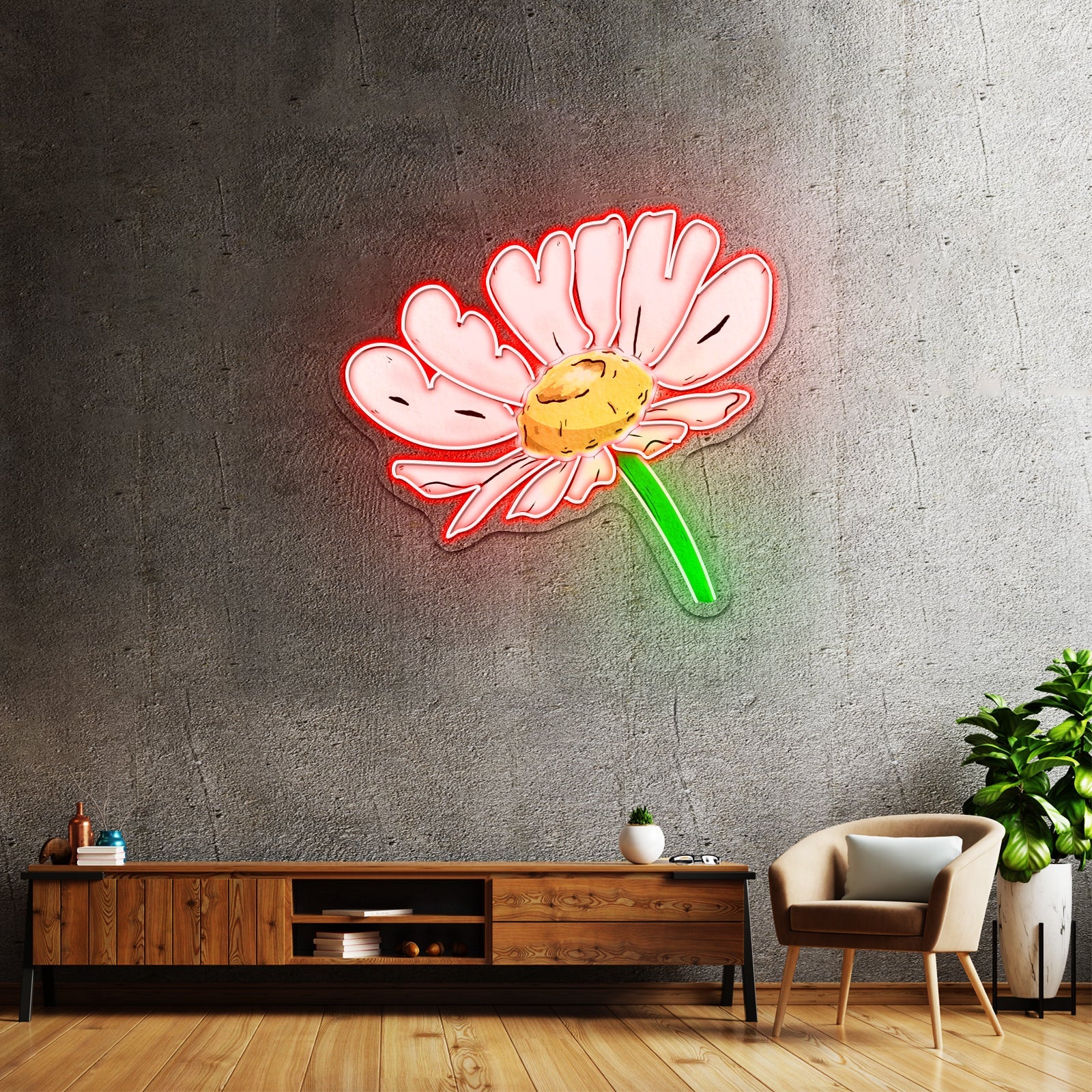 Be Kind Daisy Neon Signs For Home Decor - Shineneon