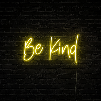 Be Kind LED Neon Sign Bedroom Decor Wall Neon Sign - 01 Original Product Image
