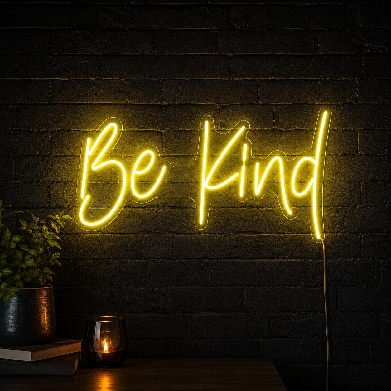 Be Kind LED Neon Sign Bedroom Decor Wall Neon Sign - 02 High-Converting Product Image