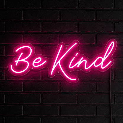 Be Kind LED Neon Sign Home Wall Art - 03 Real Lifestyle Scene