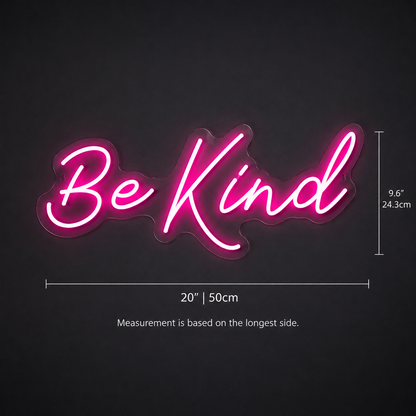 Be Kind LED Neon Sign Home Wall Art - 04 Size Image