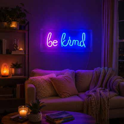 Be Kind LED Neon Sign Wall Neon Sign - 03 Real Lifestyle Scene
