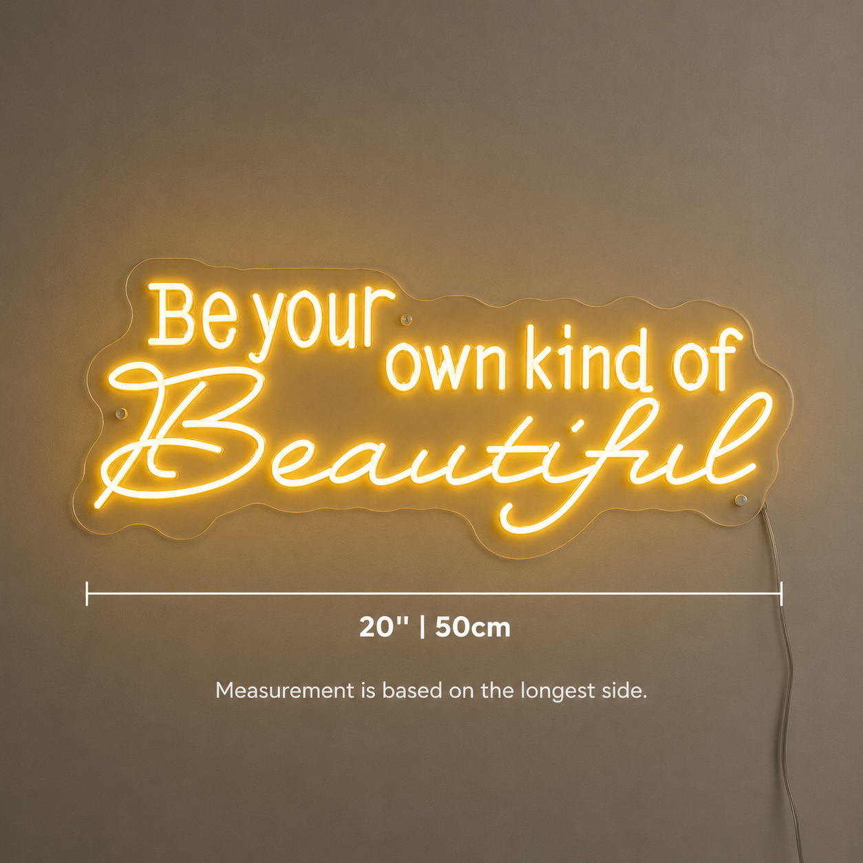 Be Kind Lettering Wall Decor LED Neon Sign - 04 Size Image