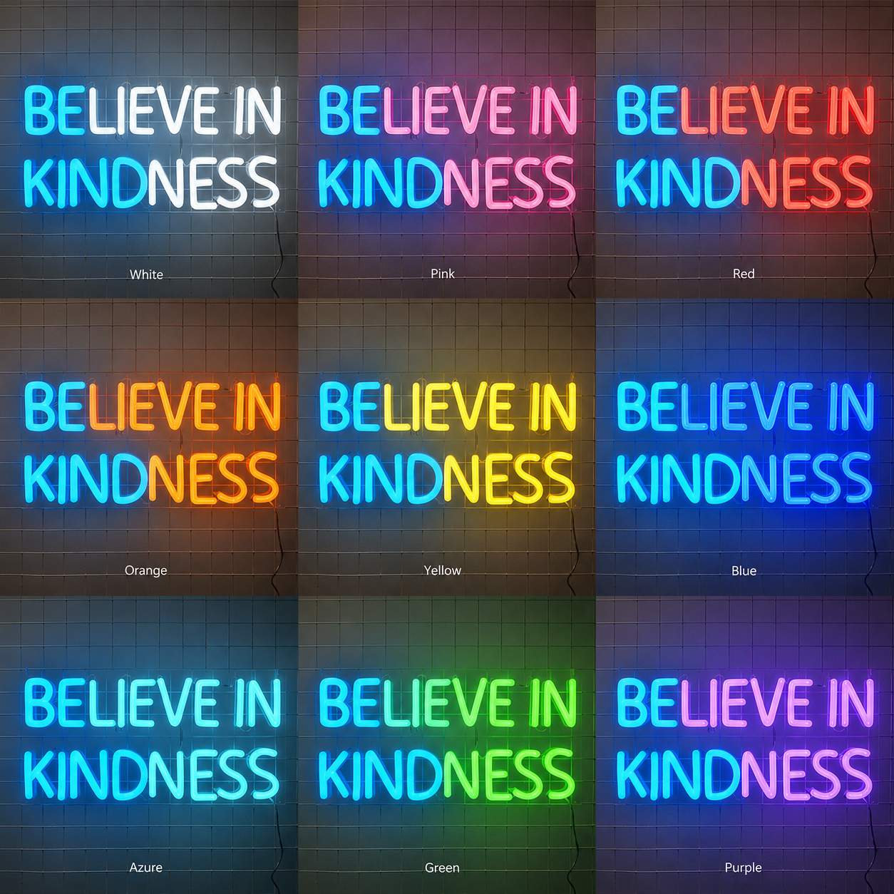 Be Kind Mounted LED Neon Sign - Shineneon
